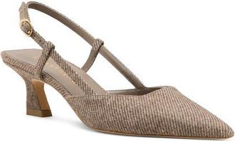 Stuart Weitzman Vinnie 50 Slingback Pump in Taupe at Nordstrom, Size 6.5
