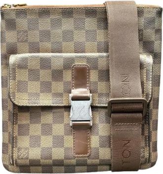 Louis Vuitton Pre-owned Damier Canvas Pochette Schoudertas - unisex - Vintage Schoudertas - Bruin - ONE Size - Vintage