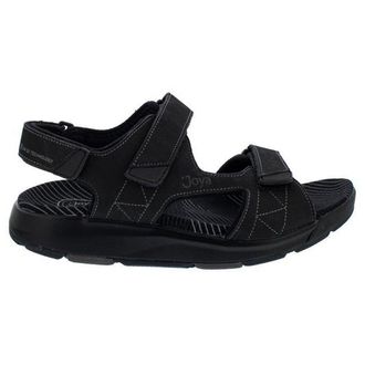 Joya Alexander Nubuck Leather Mens Comfort Sandals - Black - Size:UK 9.5