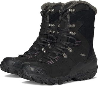 Oboz Footwear Bridger 9 Insulated B-Dry Womens Shoes Black Sea : 10.5 B - Medium, Synthetic/Leather