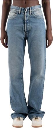 Maison Margiela Dames, Jeans, Blauw, Maat: W26 Katoen