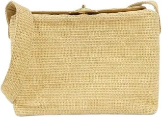 Chanel Pre-owned Raffia Schoudertas - Dames - Vintage Tassen - Beige - ONE Size - Vintage