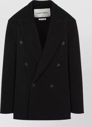 Alberta Ferretti cashmere wool double-breasted belted coat