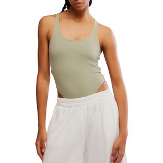 Free People Never Better Bodysuit in Sage Stone at Nordstrom Rack, Size X-Small