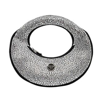 Philipp Plein Tassen, Dames, Grijs, ONE Size, Leer, Mini Tas