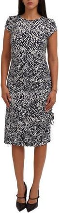 Cyrus Printed Rib Cap Sleeve Dress in Kali Print at Nordstrom Rack, Size X-Small