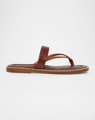 Dries Van Noten Men & apos;s Thong Leather Sandals