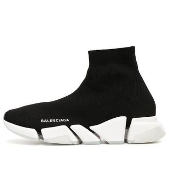 Balenciaga Speed 2.0 Trainers Rib-Knit Black 654020W2DI21091