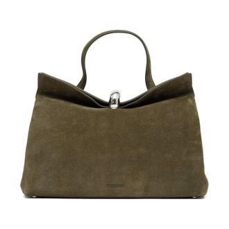 Jacquemus Tassen, Dames, Bruin, ONE Size, Leer, Val&eacute;rie Bag