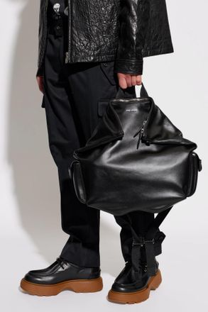 Alexander McQueen Manta Backpack, Mens, Black