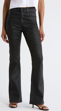 AG - Adriano Goldschmied Alexxis Coated High Waist Bootcut Jeans in Super Black at Nordstrom Rack, Size 26
