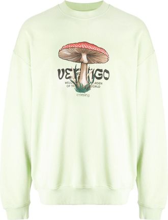 Marcelo Burlon graphic-print cotton sweatshirt - men - Cotton - S - Green