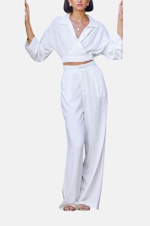 Bishop + Young Sorrento Linen Pant in Shell at Nordstrom, Size X-Small