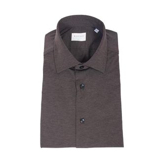 Xacus Active Shirt - Heren - Casual Overhemden - Bruin - XL - Polyester - Overhemden