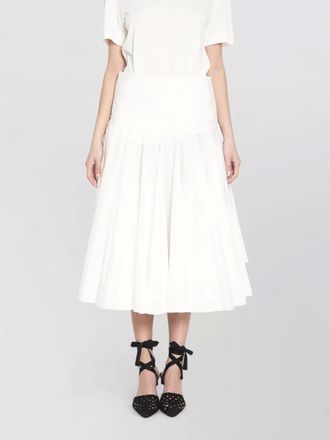 Jacquemus draped midi skirt godet panels detail
