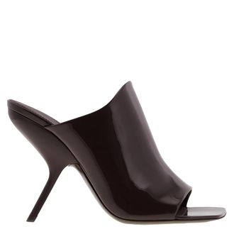 Ferragamo Era X5 Patent Leather Mules, Size 7 C