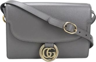 Gucci Pre-owned Cross Body Bags, female, Gray, Size: ONE SIZE Pre-owned Shoulder Bag