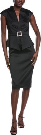 Aidan Mattox Solid Mid Dress