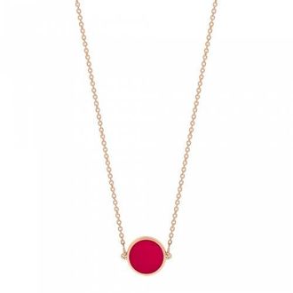 Ginette NY Mini Ever Necklace in Red Coral at Nordstrom, Size Small