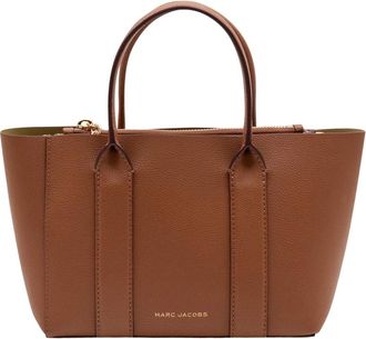 Marc Jacobs Medium Tote Bag In Vintage Floral Canvas With Oversized Bow - Dames - Shoppers - Bruin - ONE Size - Katoen - Tassen
