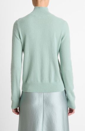 Vince Turtleneck Cashmere Sweater in Aloe Stone at Nordstrom, Size X-Large