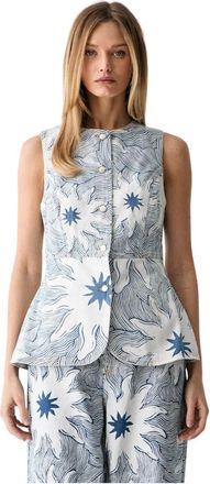 Never Fully Dressed Chaleco vaquero - Tops - Mujer - Azul - S