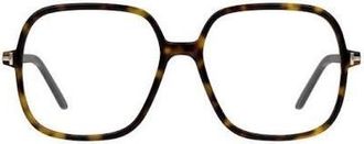 Tom Ford FT5764-B052 Square Full-Rim Dark Havana Eyeglasses - Brown