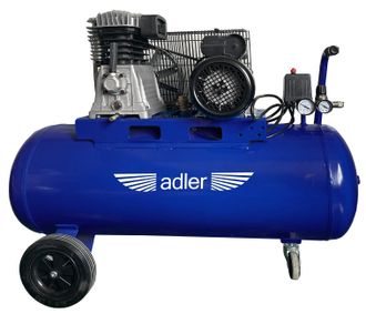 Adler Europe Compresor 100l Ad348-100-3 230v, Herramienta Profesional Para Aire Comprimido Y Mantenimiento Industrial, Dise&ntilde;o Robusto, Presi&oacute;n Optimizada, Motor De