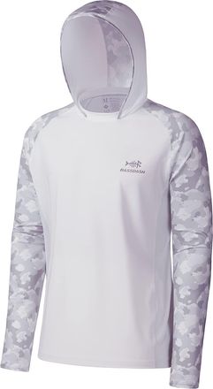 Bassdash Mens UPF 50 Performance Fishing Shirt Cooling Hoodie Camo Long Sleeve
