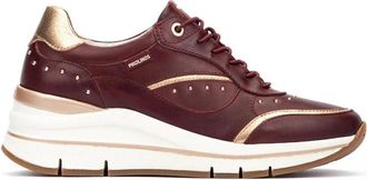 Pikolinos Girona Sneaker - Dames - Sneakers - Rood - 36 EU - Leer - Schoenen