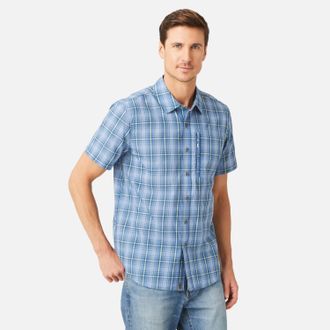 Free Country Mens Excursion Short Sleeve Poplin Shirt