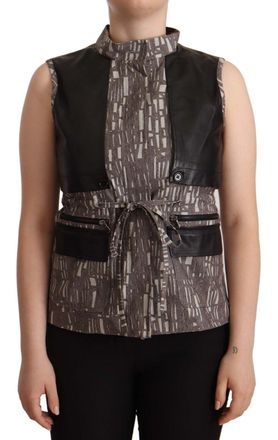 Comeforbreakfast Vest Leather Sleeveless Top Womens Blouse