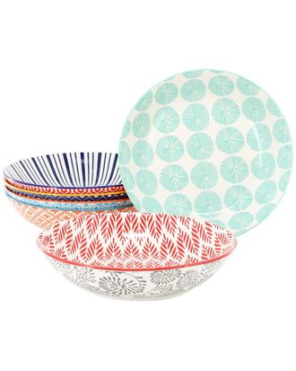 Elama Giovanna 6Pc Assorted Stoneware Bowl Set