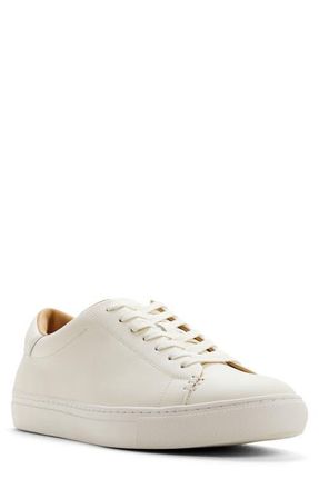 Brooks Brothers Franz Low Top Sneaker in White at Nordstrom, Size 10.5