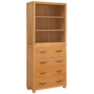 vidaXL Conjunto De Muebles De Almacenaje Marr&oacute;n Madera De Ingenier&iacute;a Vidaxl