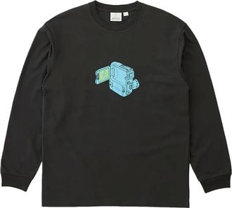 Gramicci T-shirt con stampa grafica e maniche lunghe - Nero