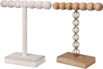 A&B Home Set Of 2 Northrup 1-Tier Short Jewelry Stands