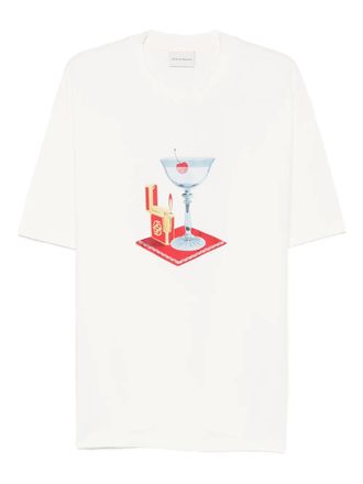 Dr&ocirc;le de Monsieur cocktail graphic print T-shirt - White