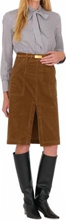 Secular Bristol Shirt In Blue/brown Stripe