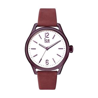 Ice Watch Ice Time - Dames - Horloges - Rood - ONE Size - Leer - Accessoires