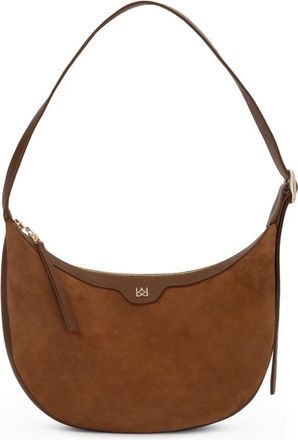 Kazar Su&egrave;de Schoudertas - Dames - Schoudertassen - Bruin - ONE Size - Su&egrave;de - Tassen