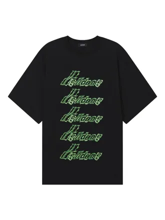 We11done T-shirt con stampa - Nero