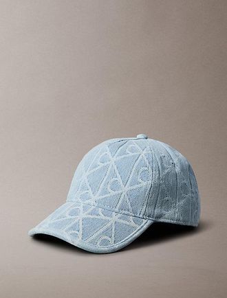 Calvin Klein Gorra de b&eacute;isbol denim con logo grabado
