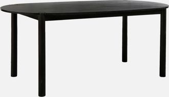 Sweeek Mesa De Comedor Ovalada De Madera De Hevea, 6 Plazas