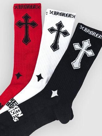 Broken Promises Cathedral 3Pk Socks estampado