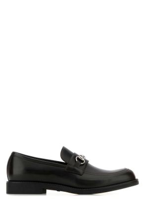 Gucci Black Leather Loafers