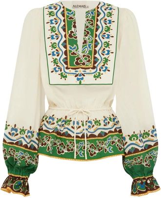 Alemais Dames, Blouses & Shirts, Wit, Maat: XS