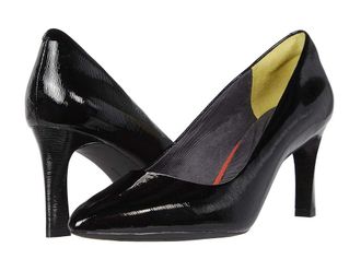 Rockport Total Motion Sheehan Pump Womens Shoes Black Patent : 9 W (C), Leather/Suede