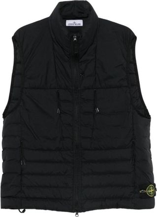Stone Island Navy Blue Sleeveless Jacket