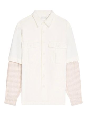 Dries Van Noten denim shirt - men - Cotton - M - White